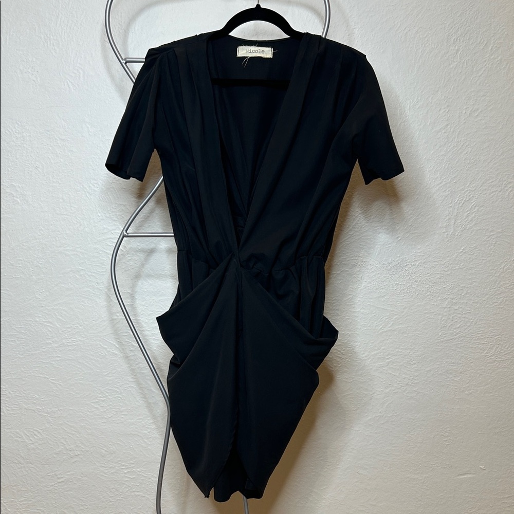 Nicole Black Mini Dress